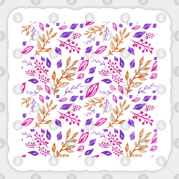 Gentle floral pattern Sticker by AlessiaGreen